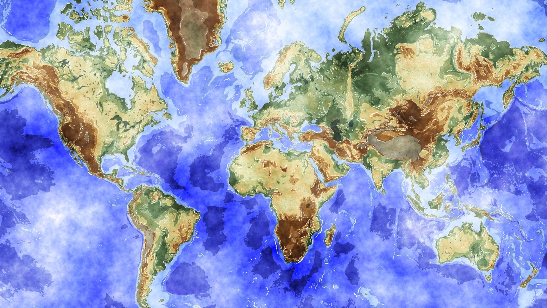 World Map Desktop Wallpaper Group (0+)