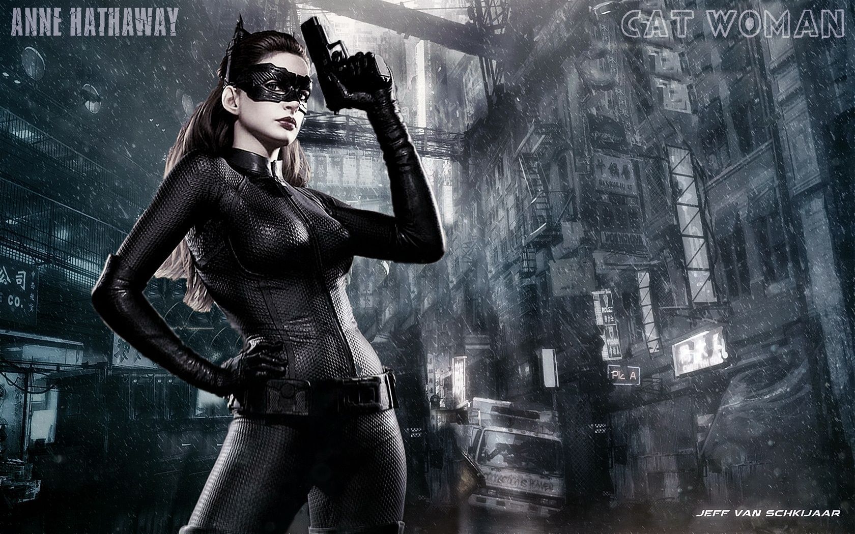 Sizzling Anne Hathaway Catwoman Backgrounds