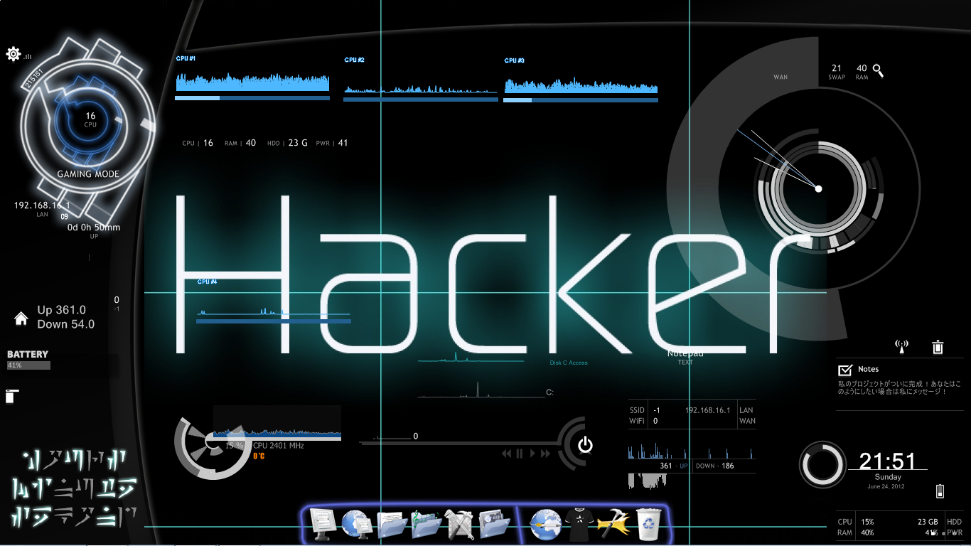 Hacker Theme For Windows 7 - Faizan Gaming and Software Club