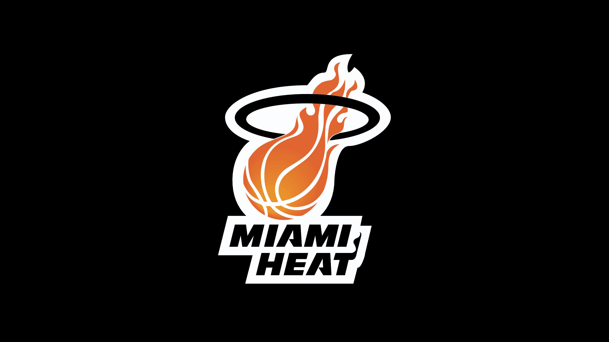 NBA Miami Heat Team Logo Black wallpaper HD. Free desktop ...