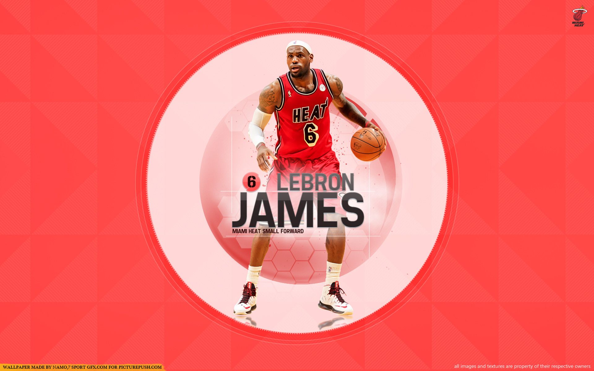 Lebron James Miami Heat Wallpapers | Wallpapers, Backgrounds ...