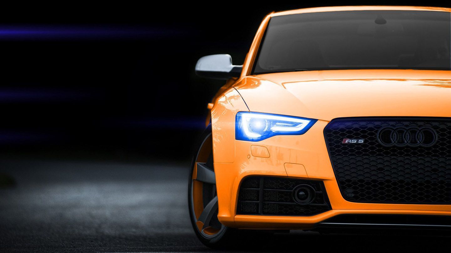 Audi RS5 Orange Sports Car - Nexus Wallpaper