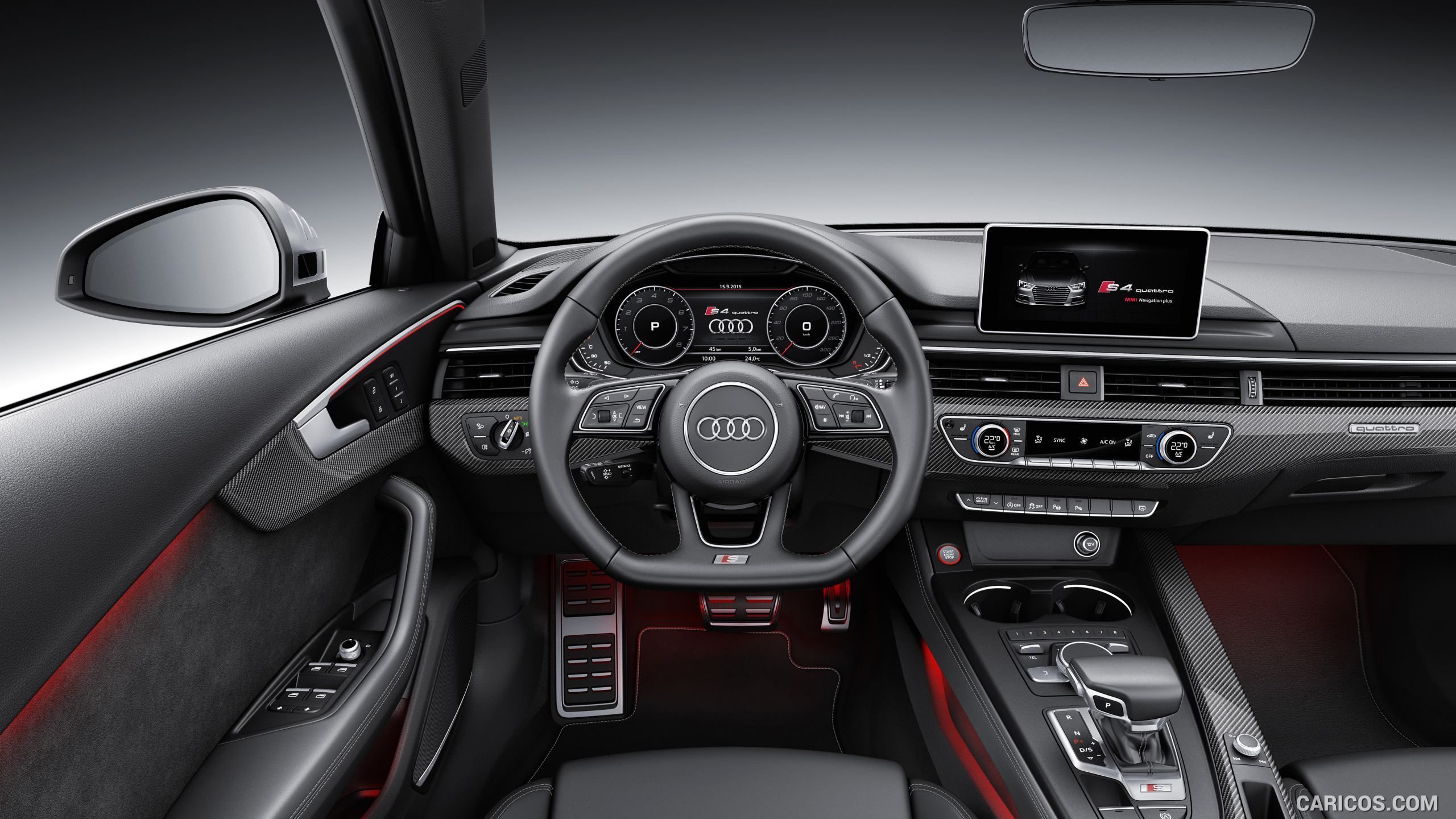 2016 Audi S4 - Cockpit | HD Wallpaper #16 | 2560x1440