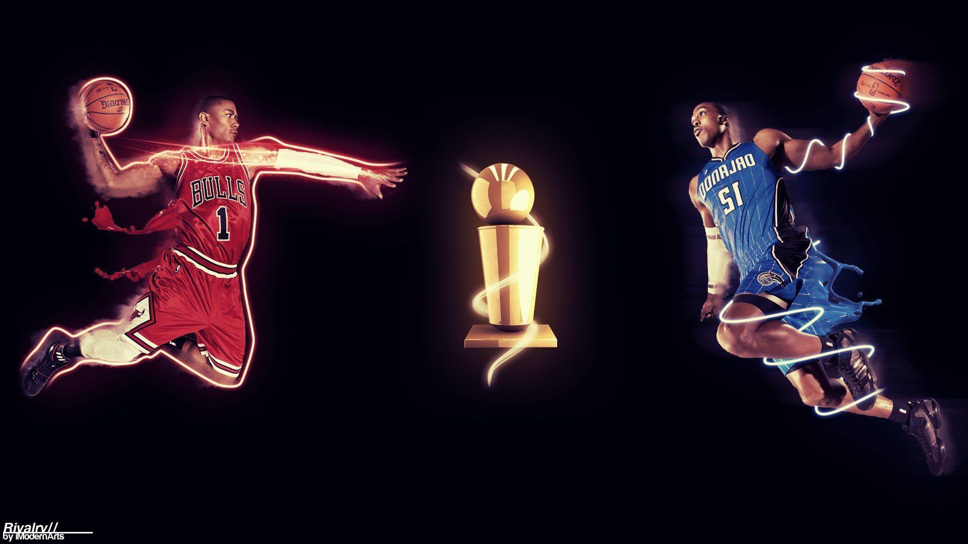 Versus NBA basketball Chicago Bulls Orlando Magic wallpaper