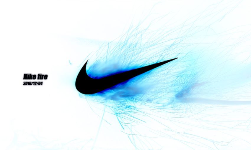 DeviantArt More Like Nike blue fire by highlyof