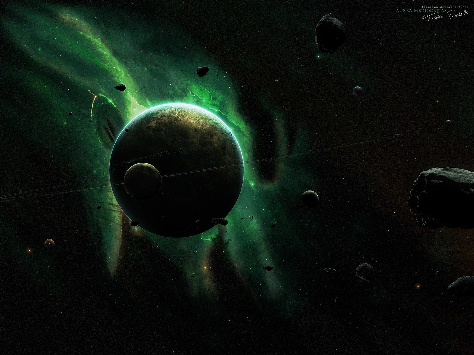 HD universe and planets digital art wallpapers 1600x1200 NO.21 ...