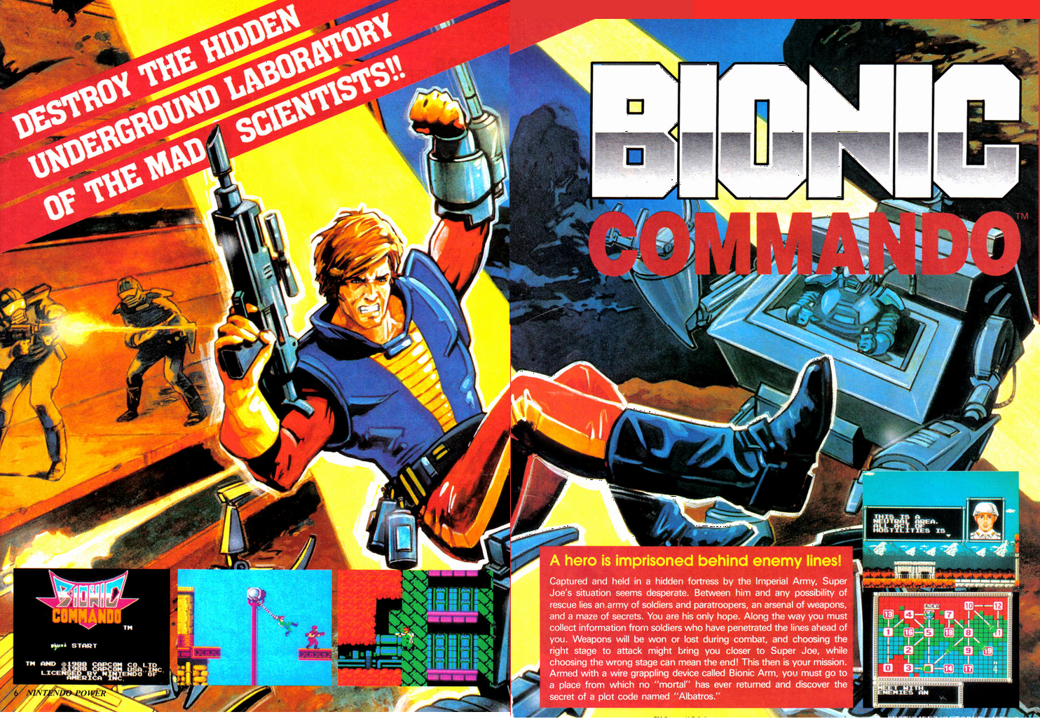 8-Bit City: Bionic Commando Nintendo Power Scans