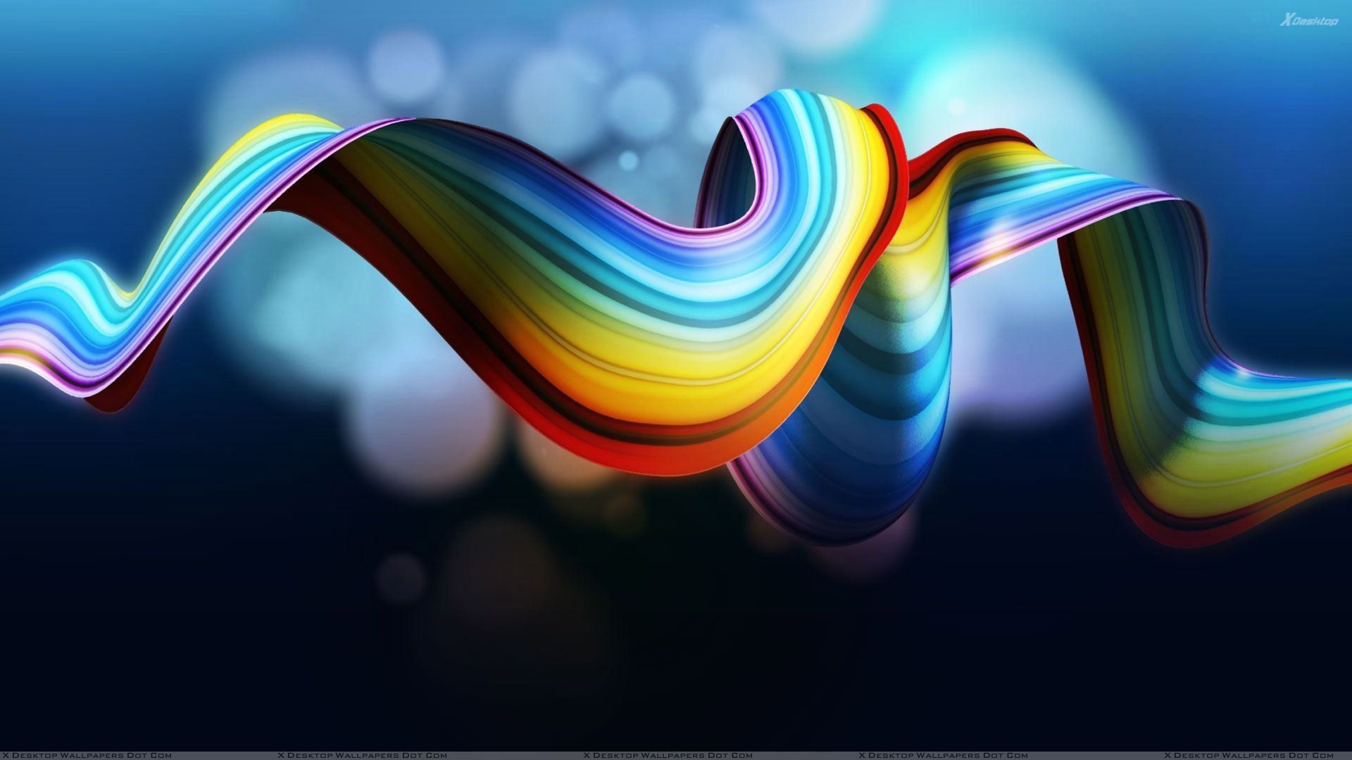 Hd wallpaper rainbow abstract backgrounds wallpapers55.com