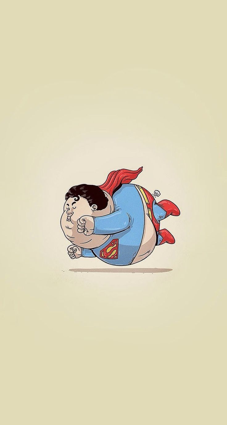 Fat Superman #superheroes iPhone wallpaper - @mobile9 | iPhone 6 ...