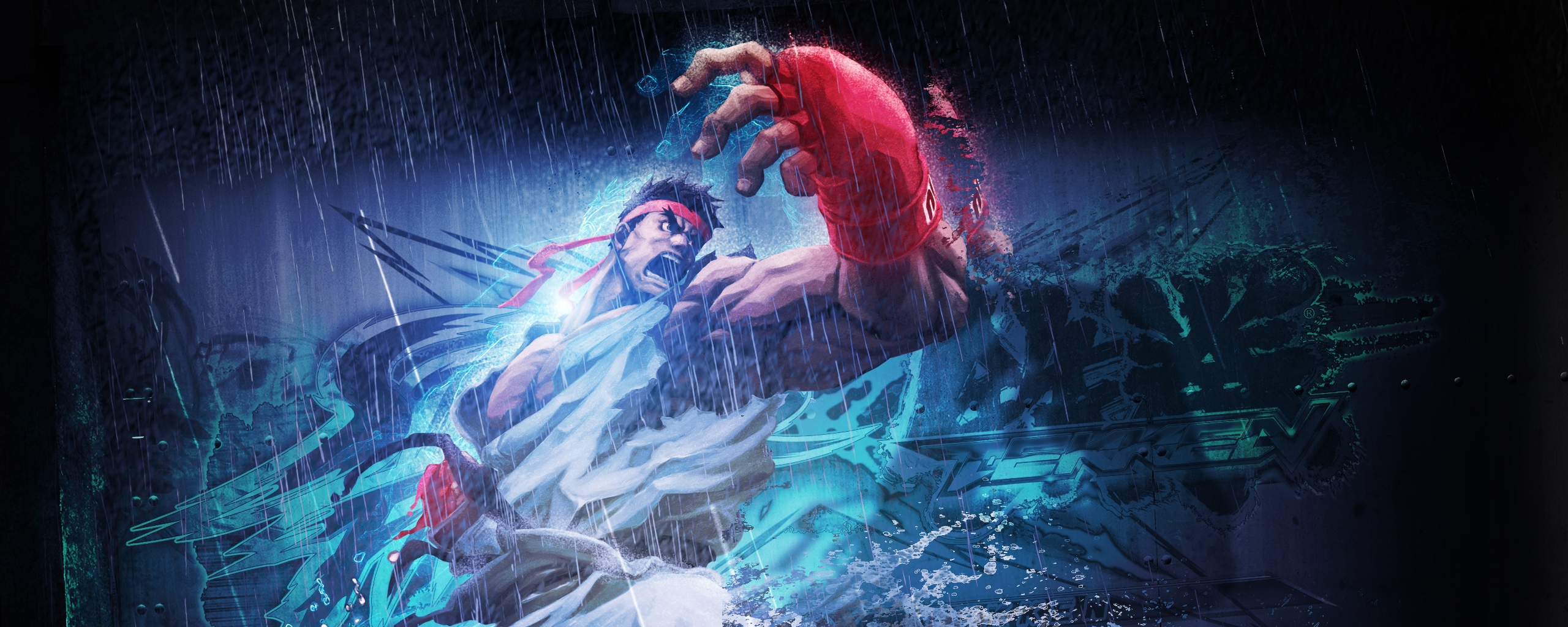 Download Wallpaper 2560x1024 Street fighter x tekken, Ryu, Angry ...