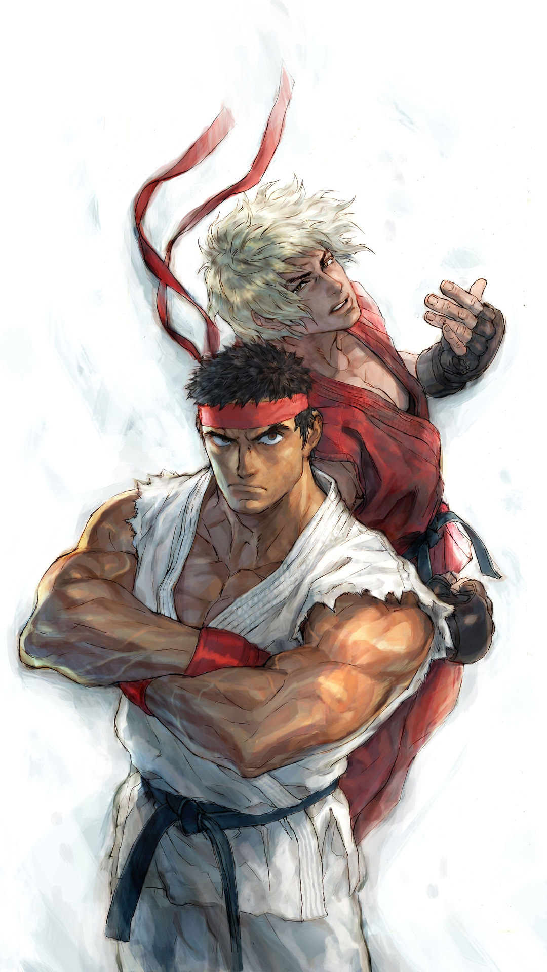 Ryu and Ken - Street Fighter Mobile Wallpaper 9297