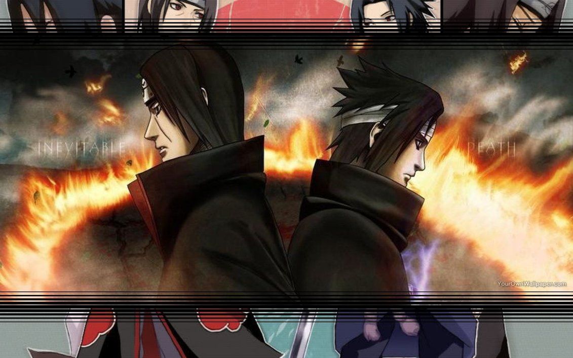IMAGE | itachi uchiha and sasuke uchiha wallpaper