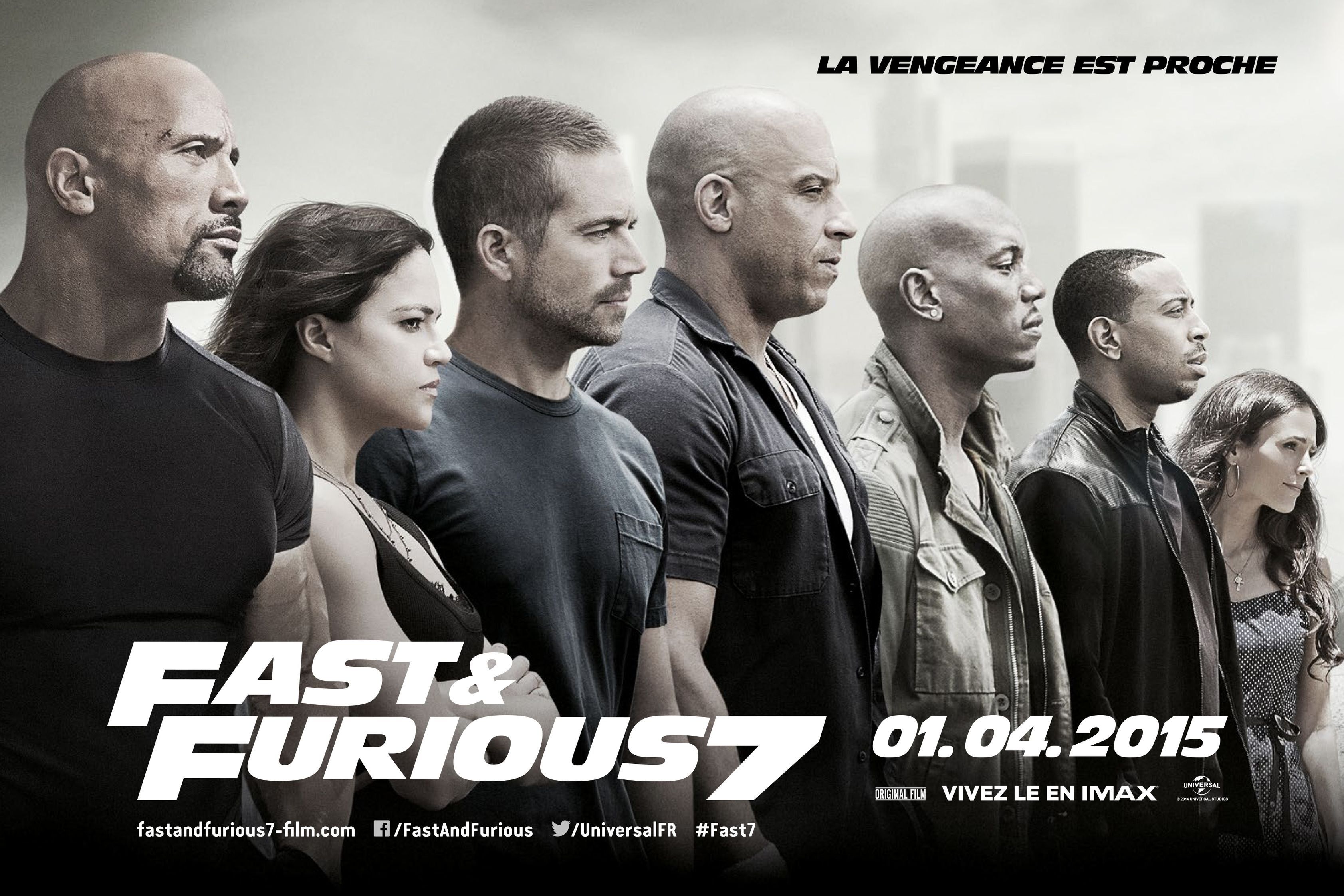 FAST FURIOUS 7 action thriller race racing crime ff7 1ff7 poster