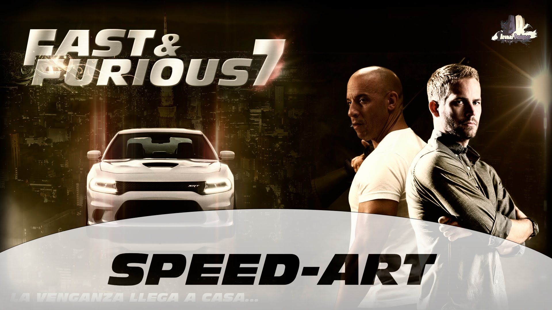 Fast & Furious 7 (Rápidos y Furiosos 7) - Speed Art Wallpaper ...