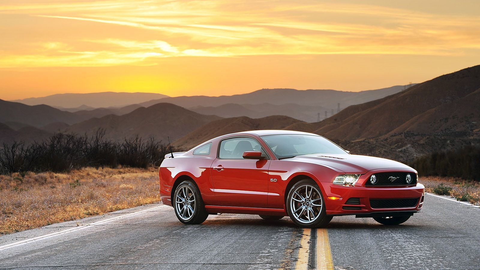 Ford Mustang Sunset Wallpaper