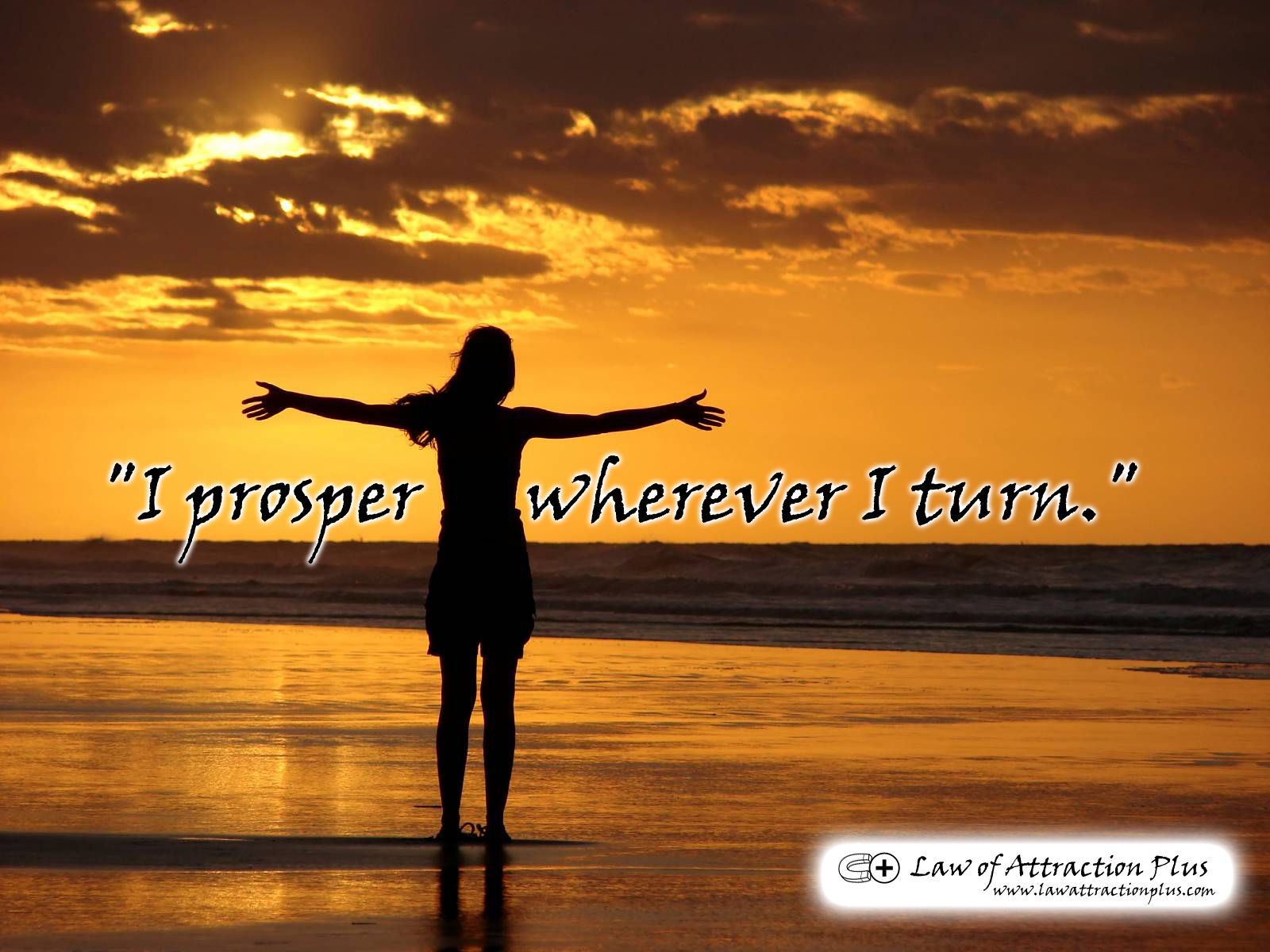 I prosper wherever I turn. Wallpaper Decree Law of