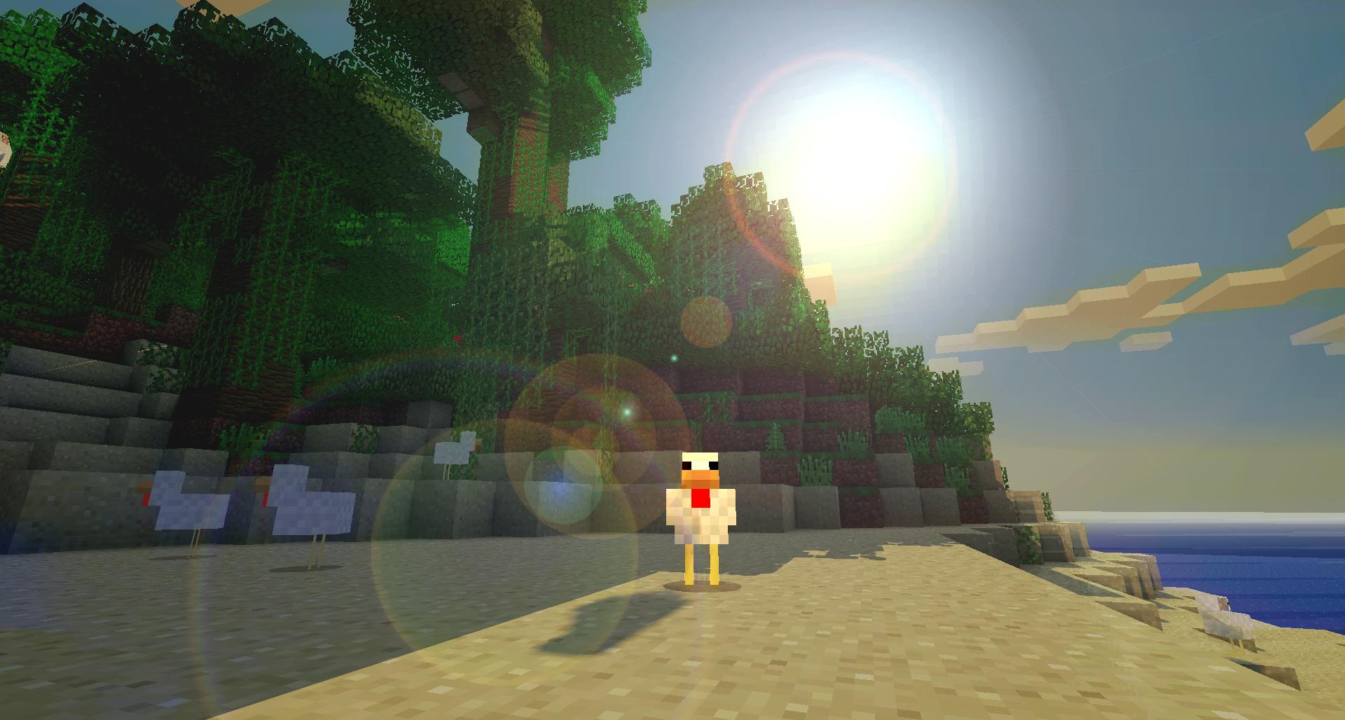 Shaders mod + a bit of photoshop = amazing yet simple background ...