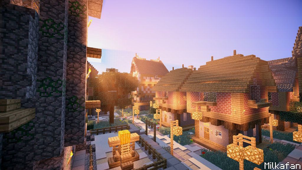 Minecraft shaders background Group (66+)