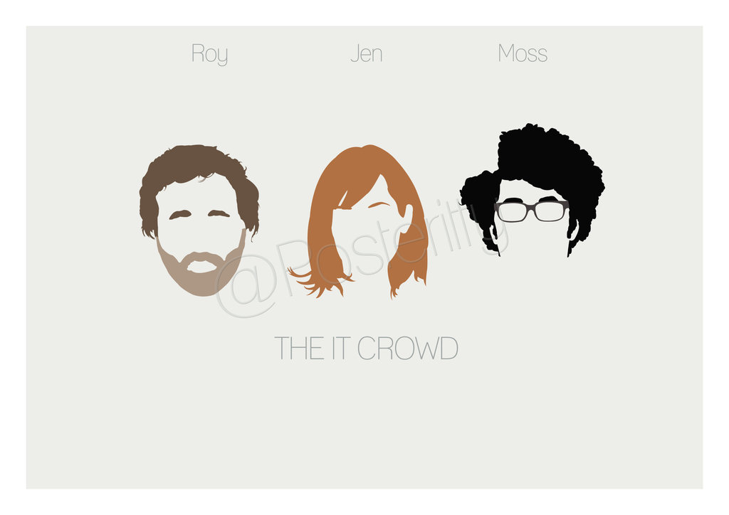 The IT Crowd Minimal Poster Art Posteritty by Posteritty on DeviantArt