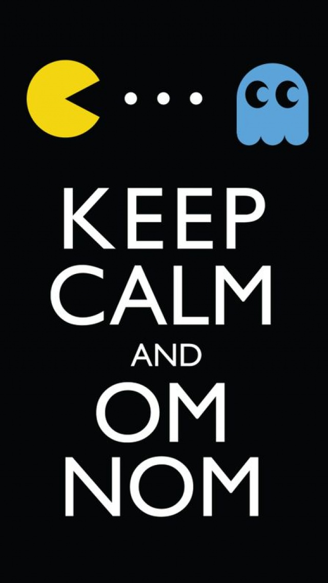 Keep Calm And Om Nom iPhone 5 Wallpaper | ID: 23032
