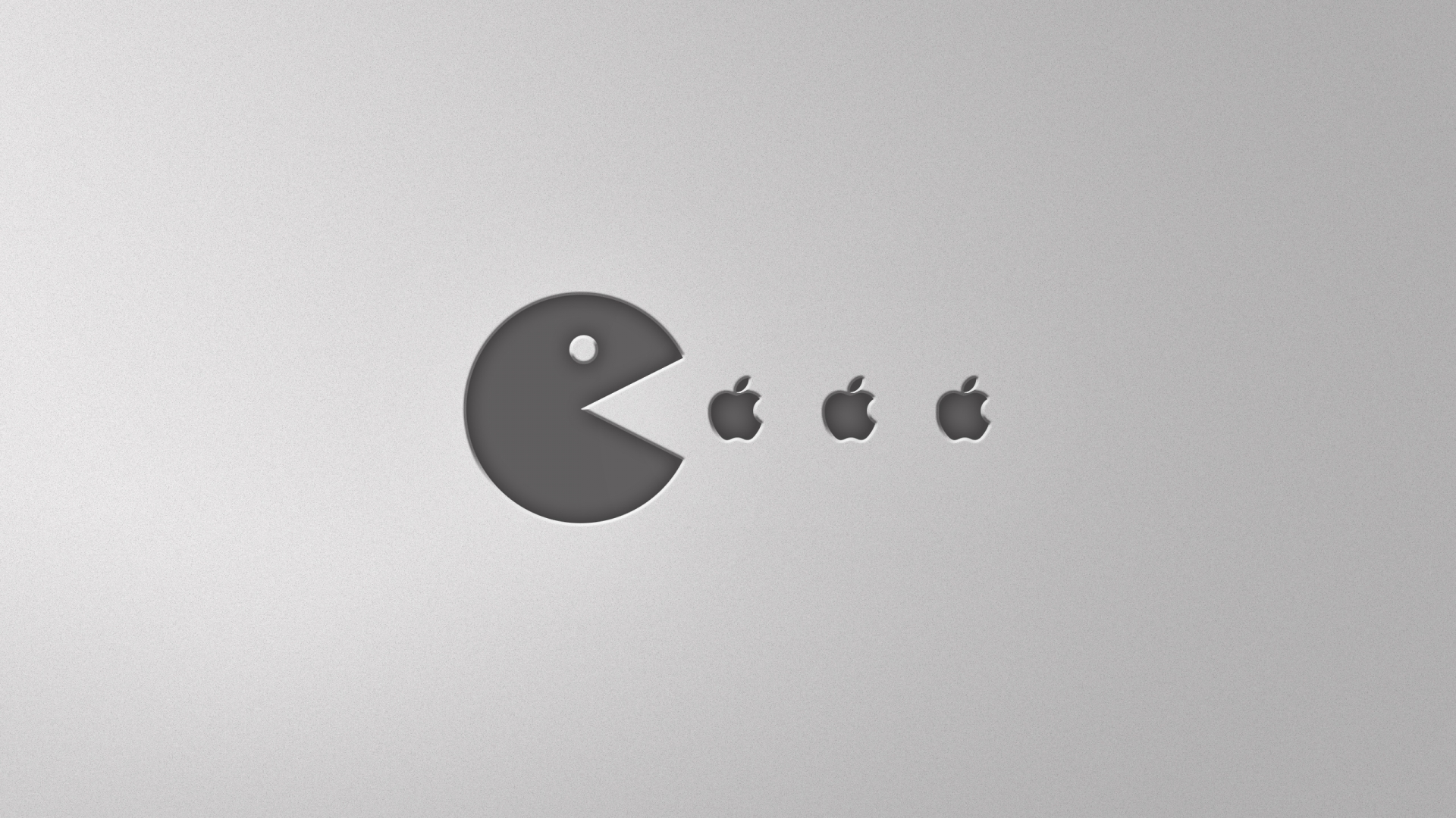 Apple-Pacman-Wallpaper HD Wallpaper
