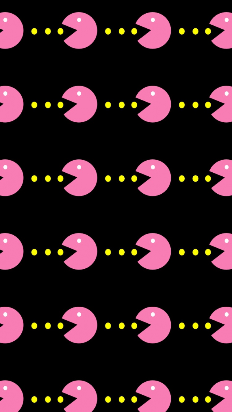 Download Wallpaper 750x1334 Pacman, Texture, Bright, Surface ...