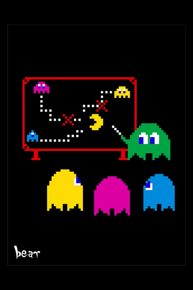 iPhone HD Background: Pacman Free iPhone Backgrounds