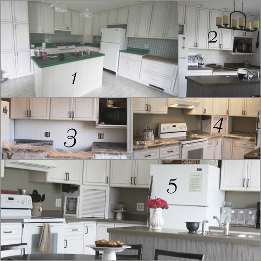 Kitchen Backsplash Using Beadboard Wallpaper- Transform Your Home ...
