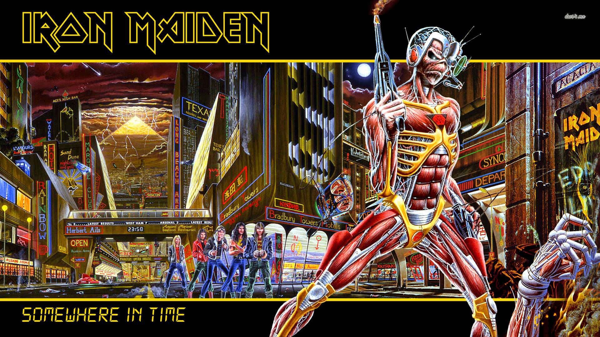 Iron Maiden Somewhere In Time HD Wallpaper Download HD Backgrounds