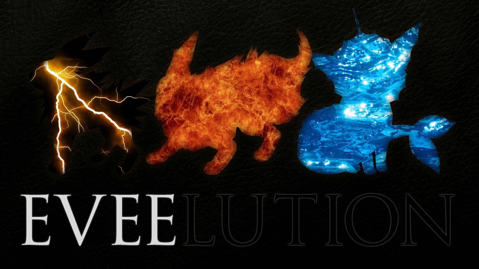 Eeveelution Shiny - Almost Minimalist Wallpaper by LeoRenahy on