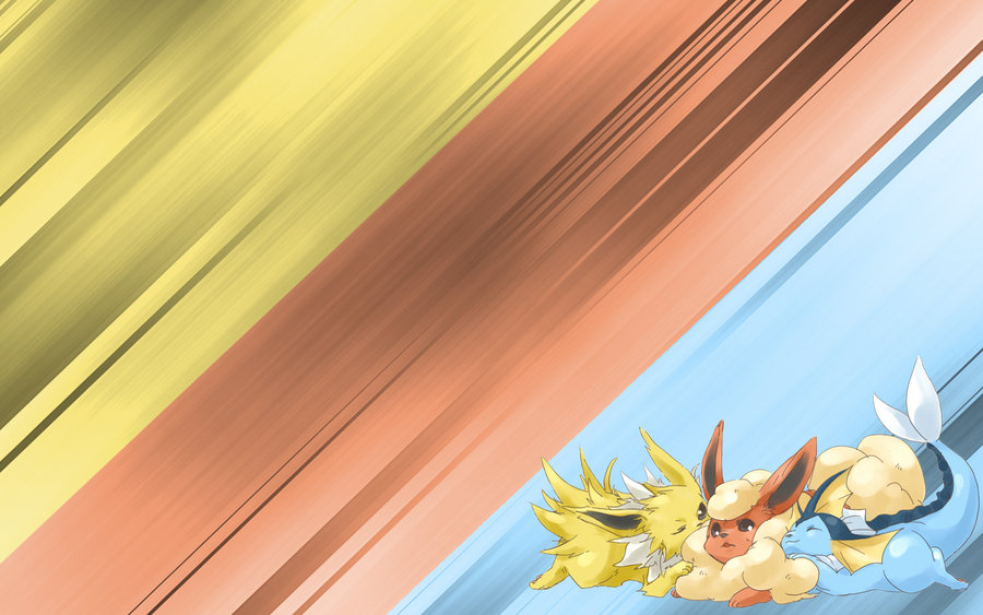 Eevee Pokemon Evolutions Wallpaper by NatuTorchic on DeviantArt