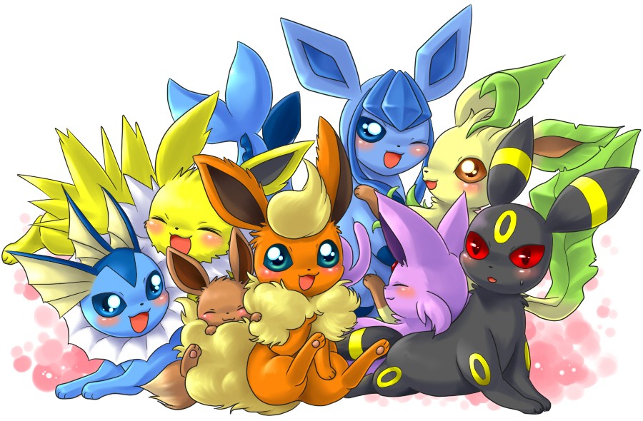 Eevee Pokemon Evolutions Wallpaper by NatuTorchic on DeviantArt