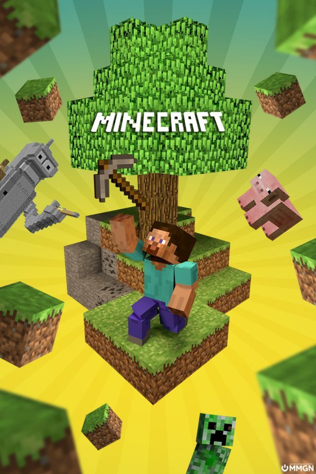 Minecraft iphone wallpaper