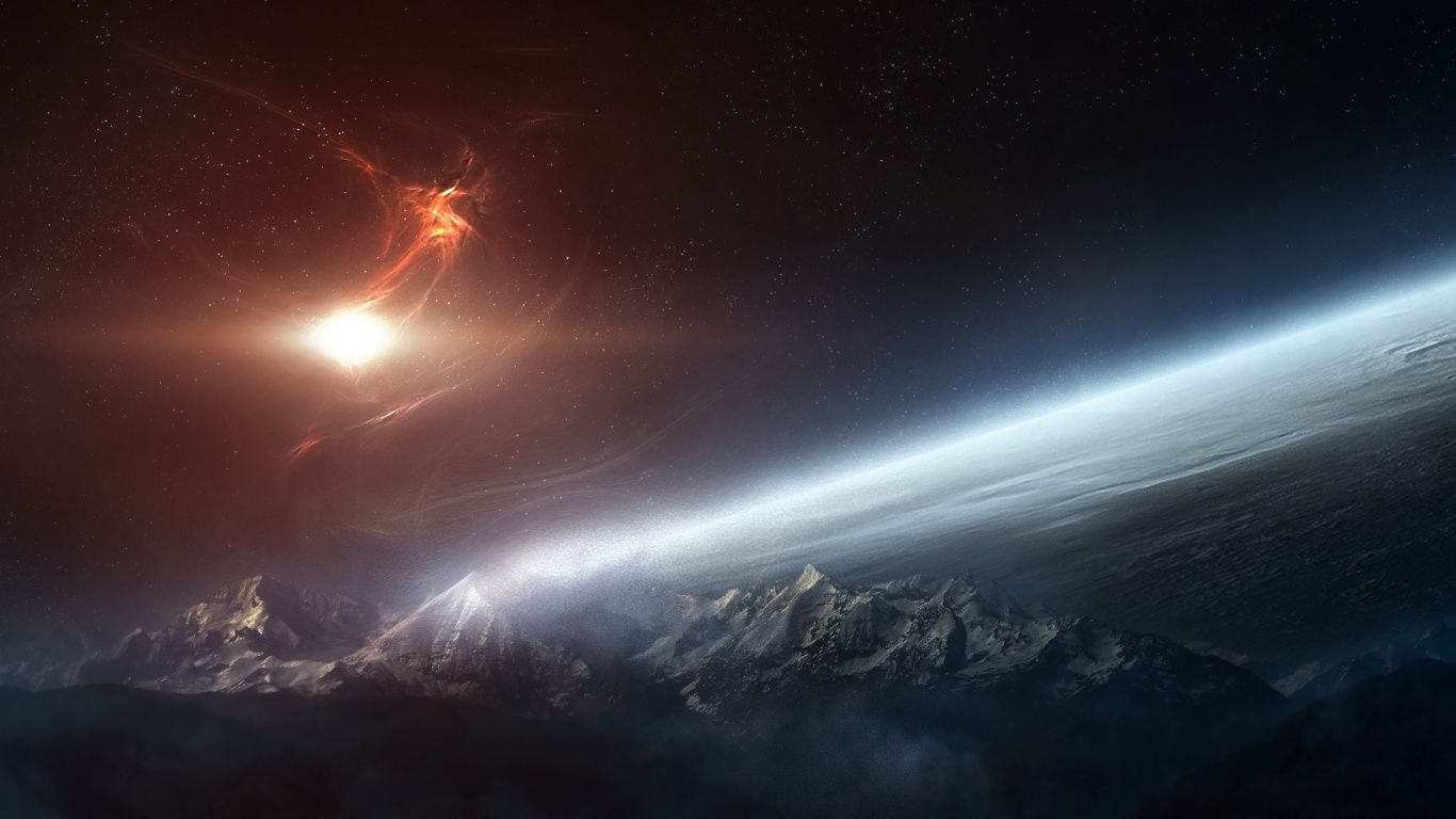 1366x768 Space Wallpaper Group 90