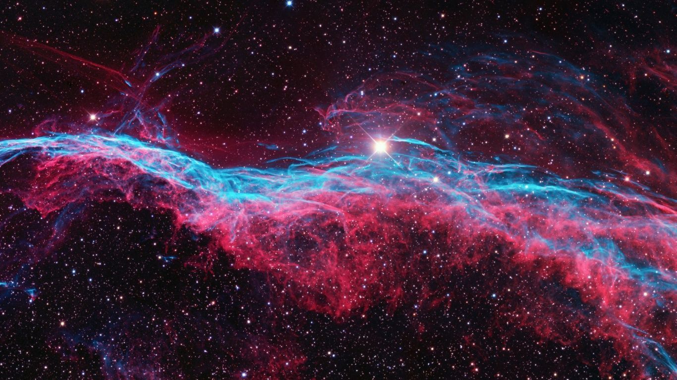 1366x768 Outer Space Colors desktop PC and Mac wallpaper