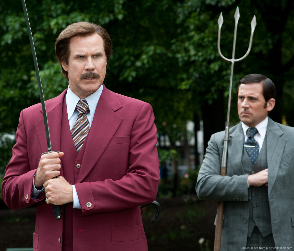 Download Anchorman 2 Ron Burgundy And Brick Tamland Wallpaper For
