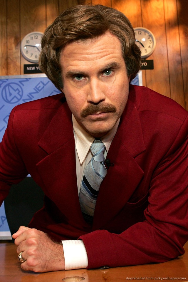 Download Anchorman 2 Ron Burgundy Wallpaper For iPhone 4
