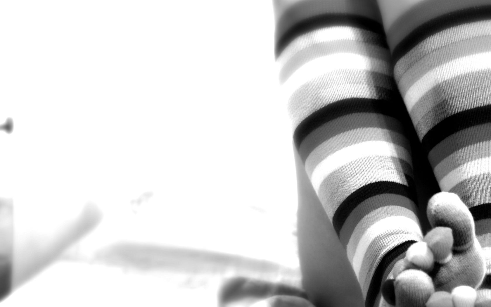 Feet grayscale monochrome socks striped clothing wallpaper