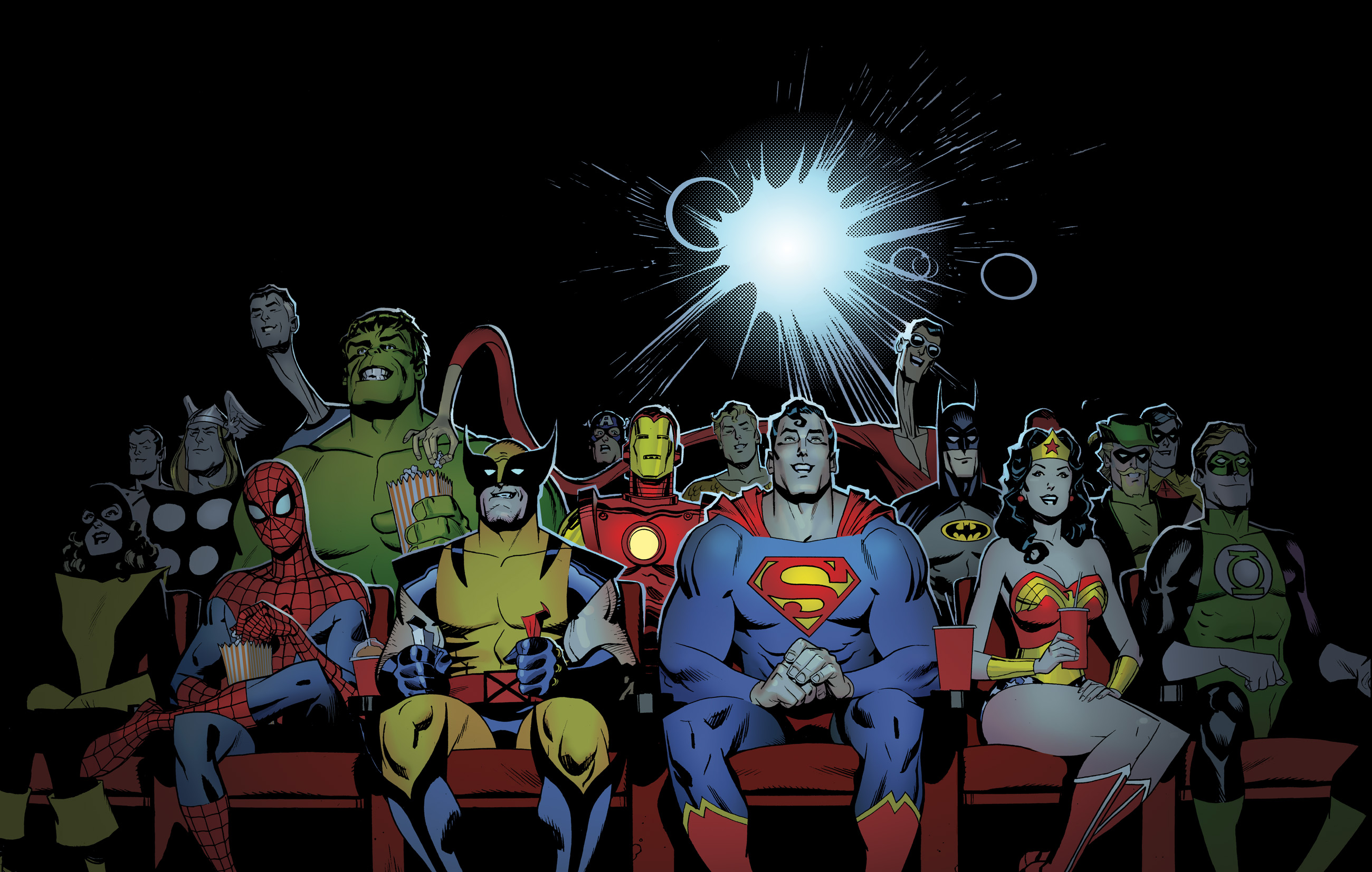 Marvel d-c dc-comics superhero wallpaper | 2600x1653 | 166991 ...