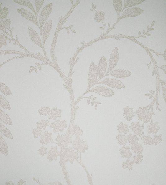 Oleander Wallpaper by GP & J Baker Silver on Grey