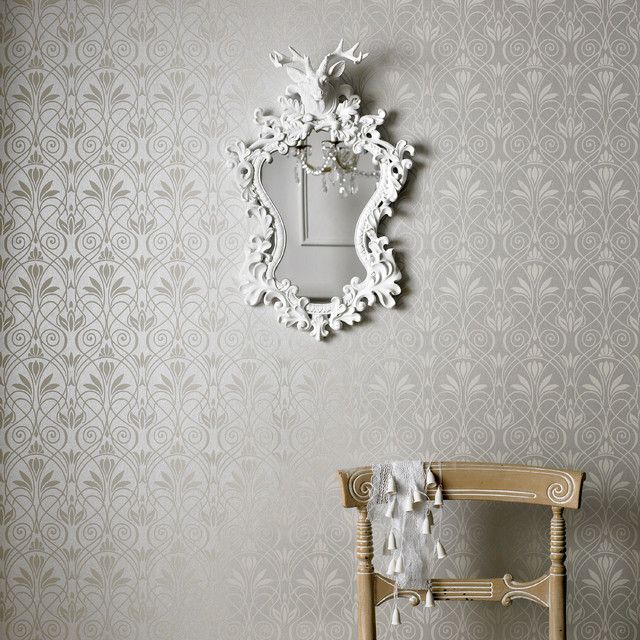 Mystical Wallpaper Silver / Gray - Wallpaper - new york - by Graham