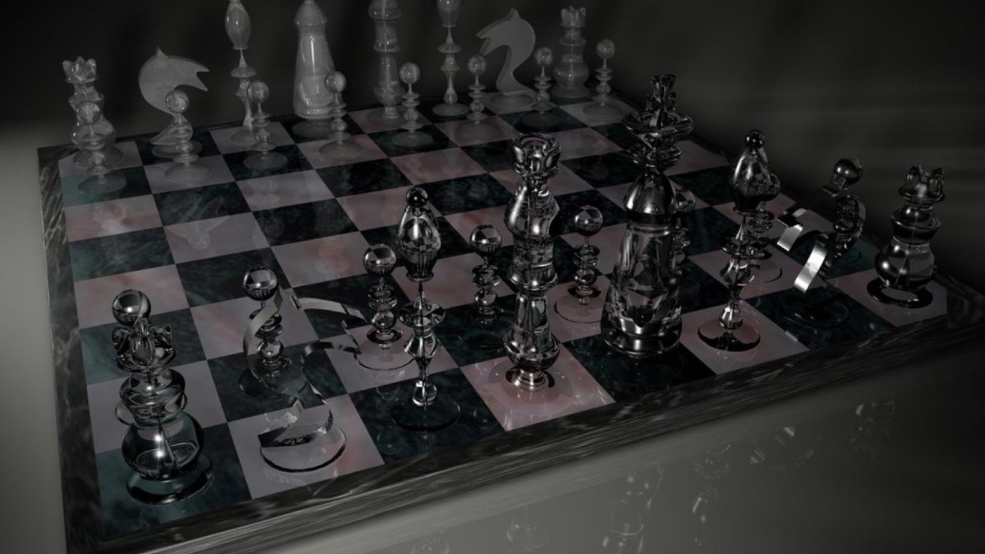 Video games glass chess board wallpaper | (32427)