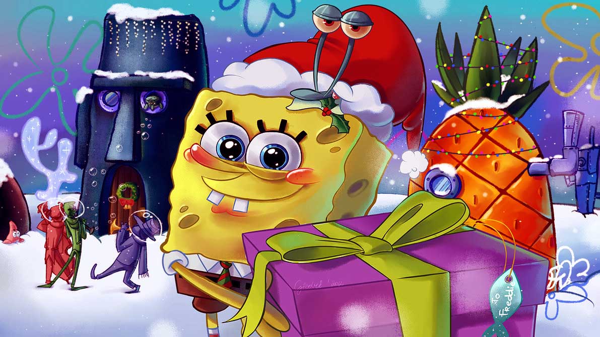 Spongebob christmas wallpaper danasrgh.top