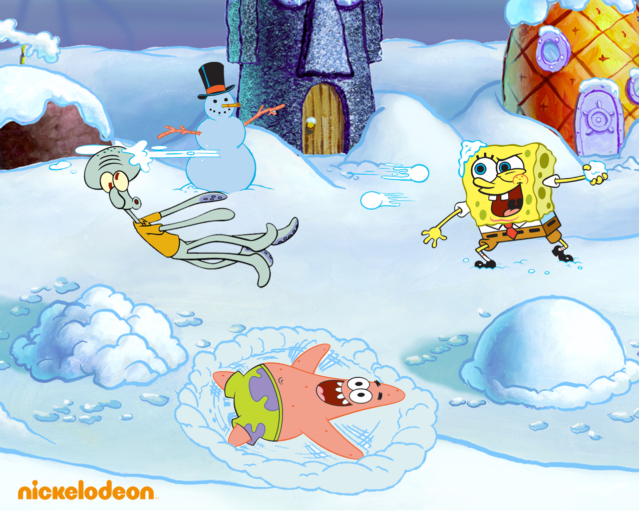 Image - Snow Wallpaper - Encyclopedia SpongeBobia - Wikia