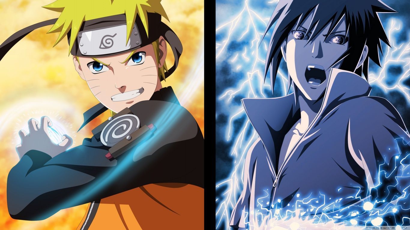 Naruto and Sasuke - Opposites HD desktop wallpaper : Widescreen ...