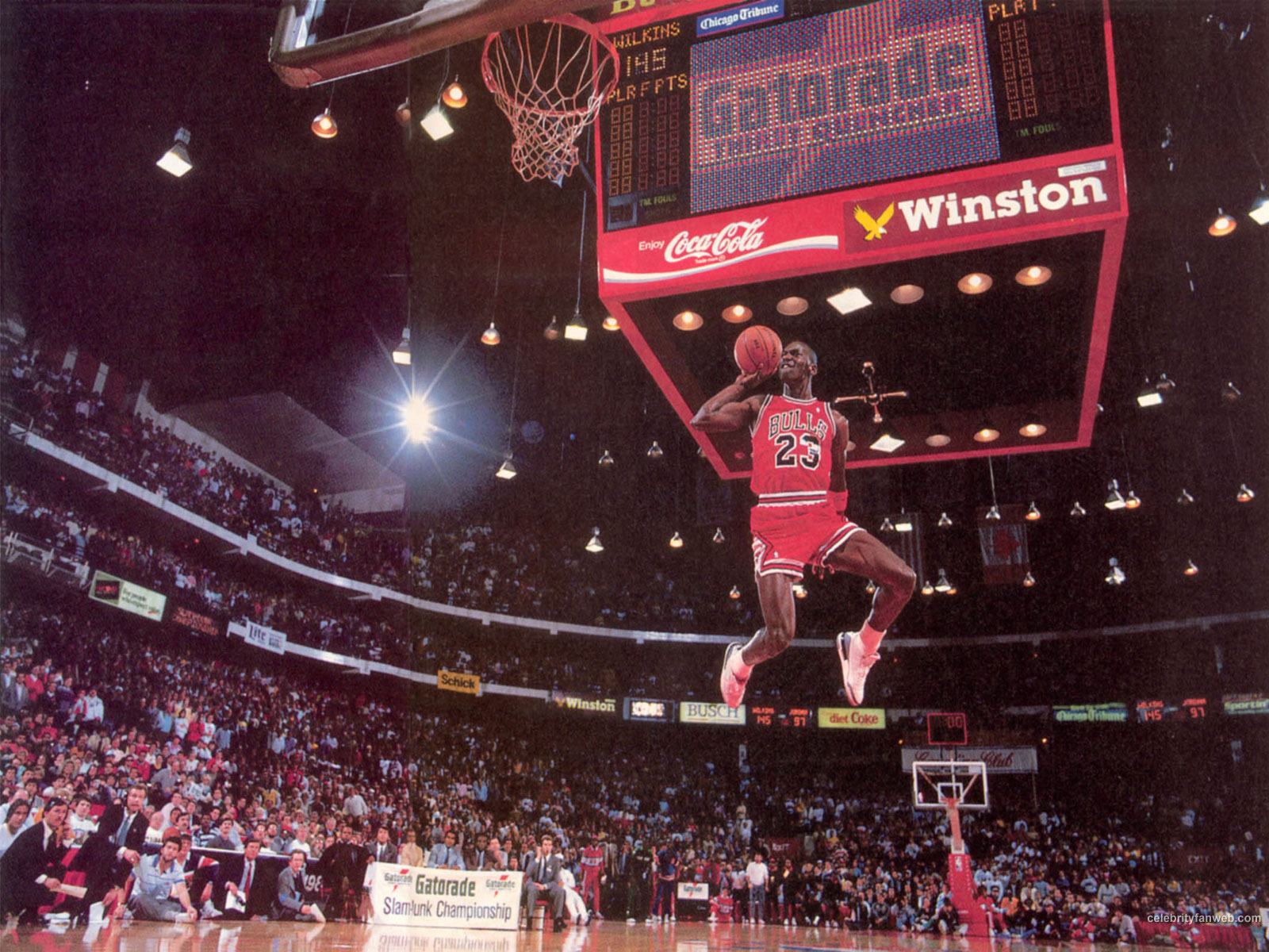 HD wallpaper sports nba basketball michael jordan chicago bulls dunk  1375x1920 Sports Basketball HD Art  Wallpaper Flare