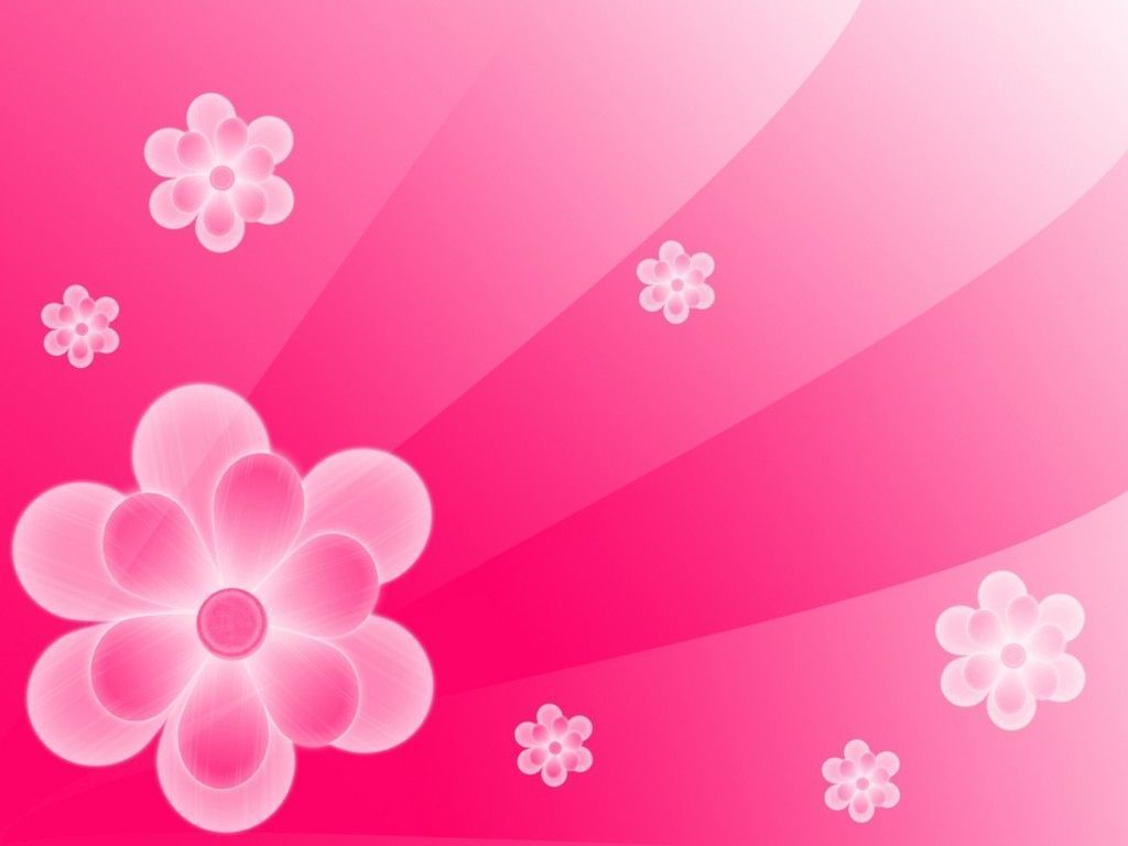Simple Abstract Pink Flower Download PowerPoint Backgrounds - PPT ...