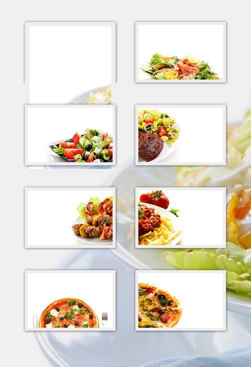 Food Backgrounds - Food, White Background Vector, Photoshop PSD