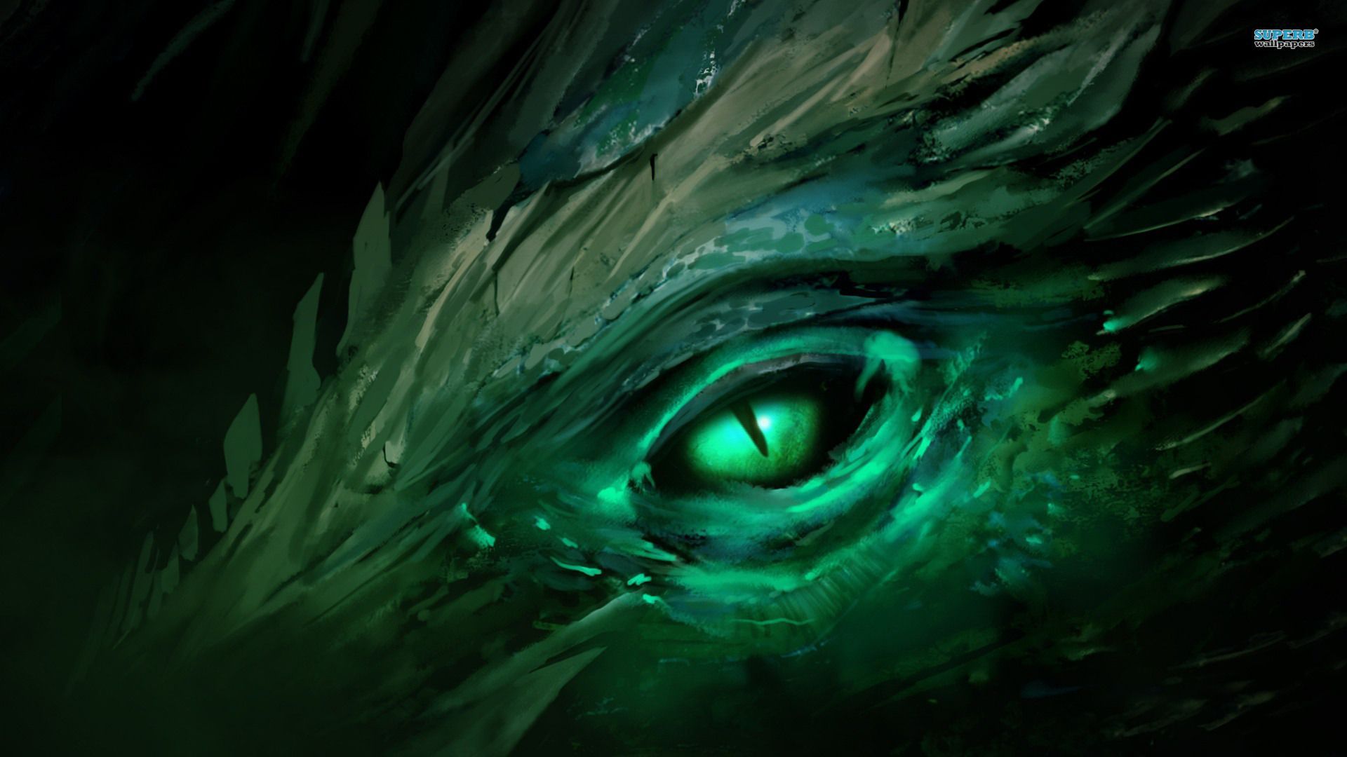 Green dragon wallpaper - Fantasy wallpapers -