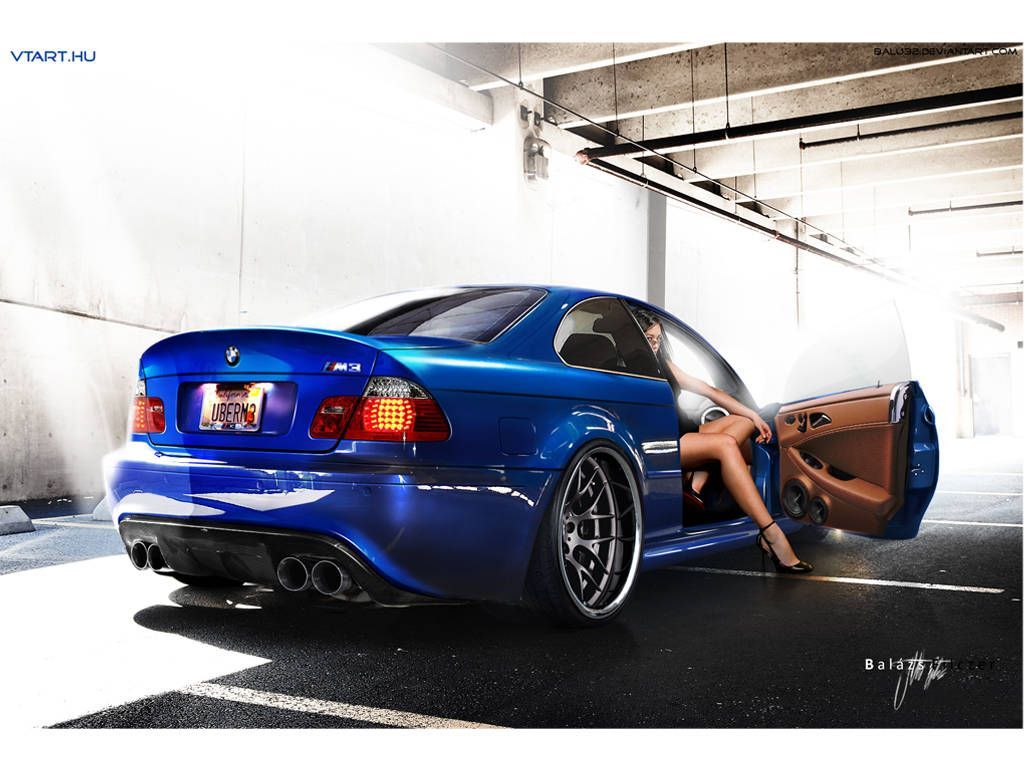 BMW M3 Street Blue Wallpaper HD Wallpaper ForWallpapers.com